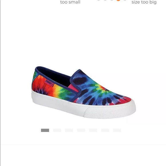 puma tie dye slip on shoes
